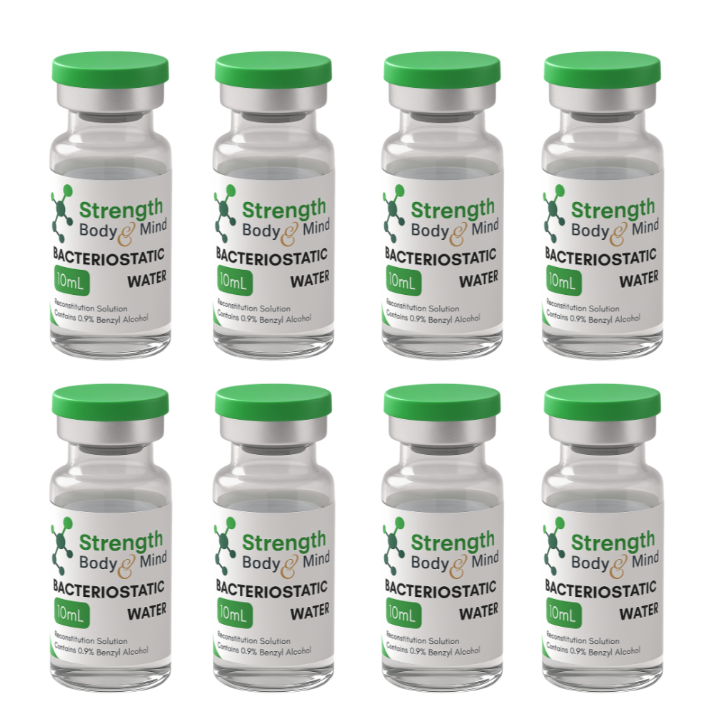 BAC Water 10ml x 8 Pack — Bacteriostatic Water (Research Use Only)