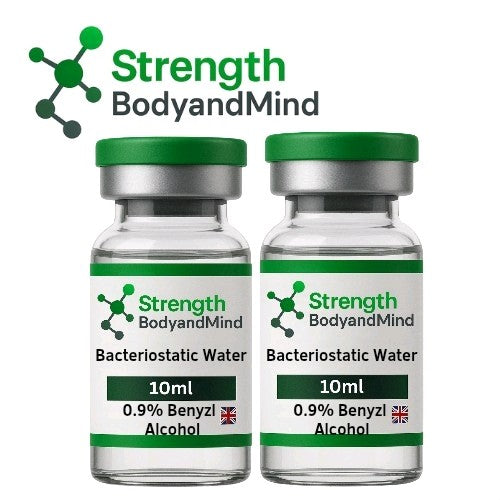 Strength Body & Mind Bacteriostatic Water, 10ml, USP/BP Grade for Research